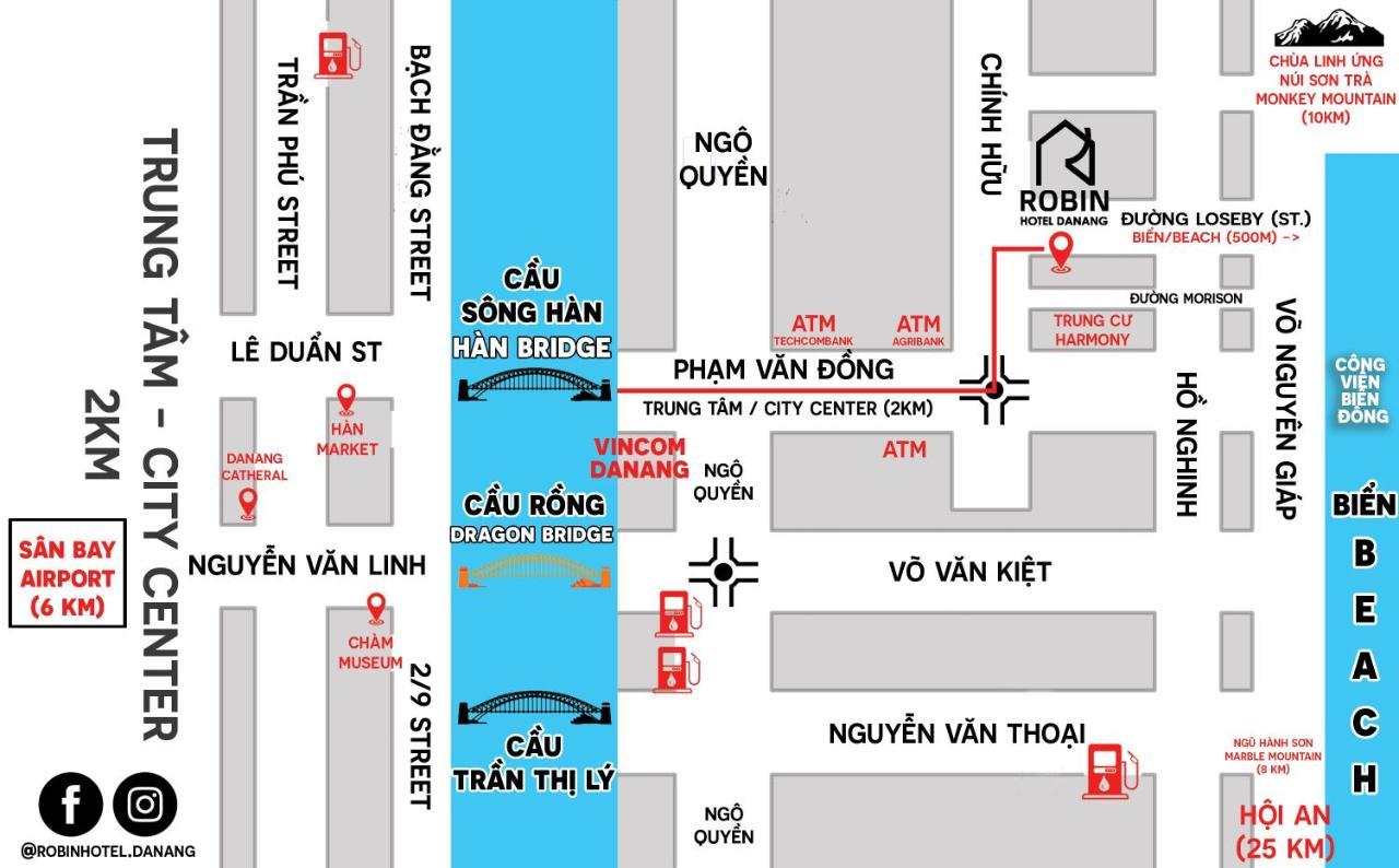 Robin Hotel Danang Exterior foto